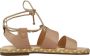 Geox Stijlvolle Platte Sandalen Brown Dames - Thumbnail 1