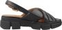 GEOX D35psa00085 Lisbona Sandalen Zwart Vrouw - Thumbnail 1