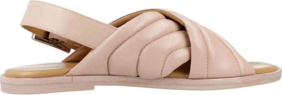 Geox Stijlvolle Platte Sandalen Beige Dames