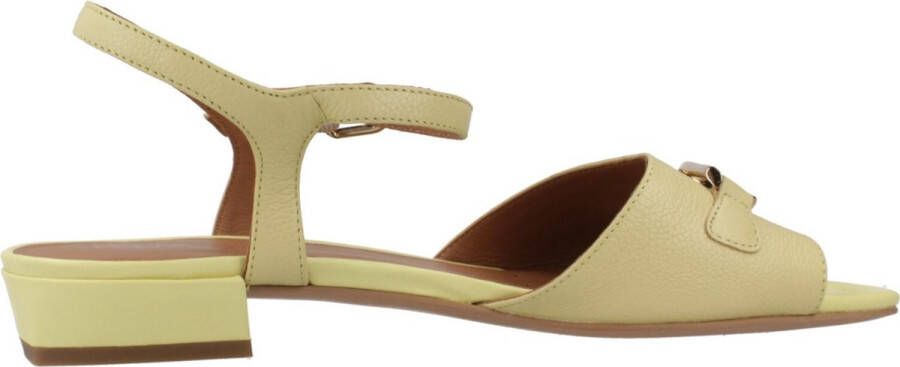 Geox Elegante Zomer Platte Sandalen voor Vrouwen Yellow Dames