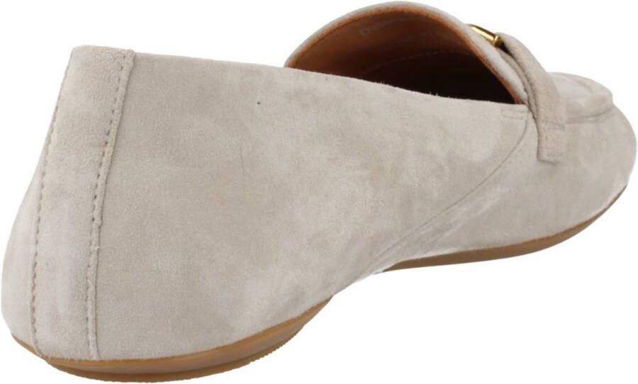 Geox Stijlvolle Comfortabele Loafers voor Vrouwen Beige Dames