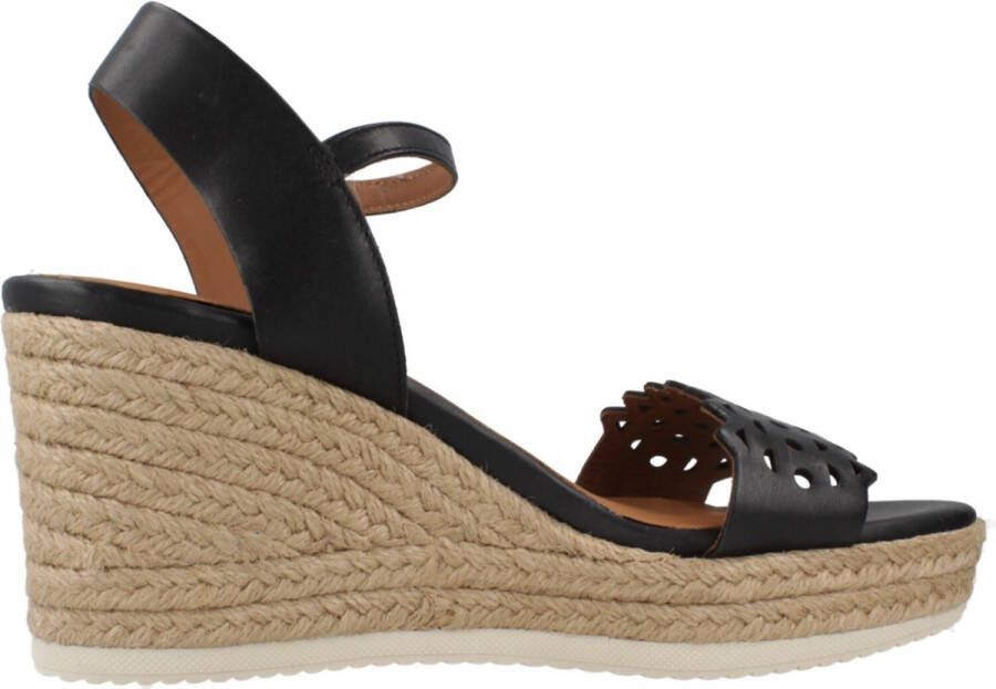 Geox Stijlvolle Wedges voor Vrouwen Black Dames