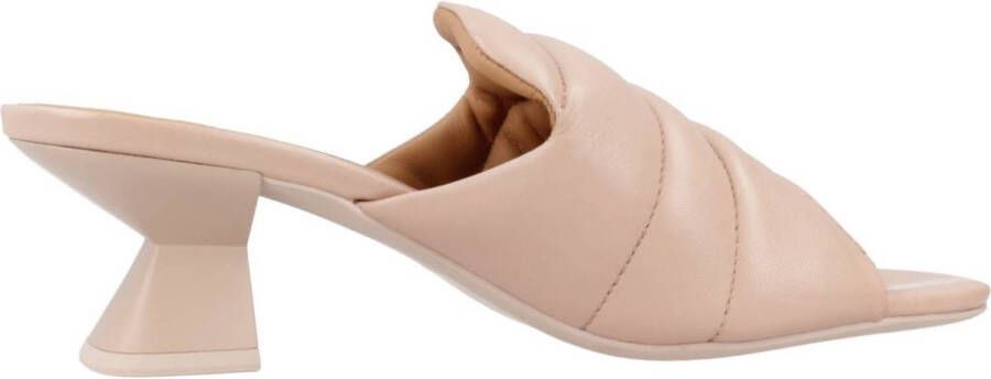 Geox Heeled Mules Beige Dames