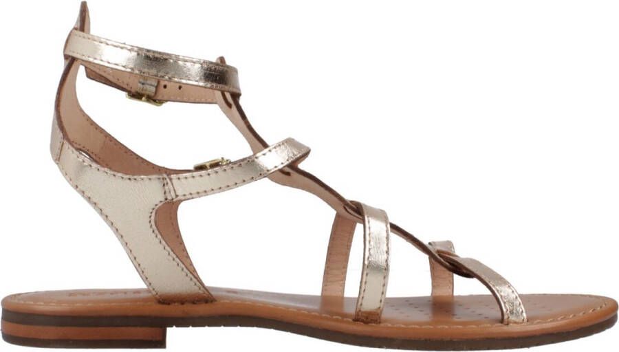 Geox Stijlvolle platte sandalen voor vrouwen Brown Dames