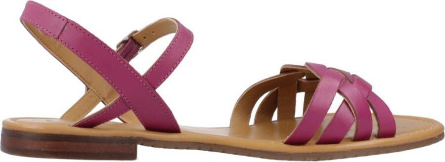 Geox Stijlvolle Platte Sandalen Pink Dames