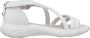 Geox Stijlvolle Platte Sandalen voor Vrouwen White Dames - Thumbnail 1