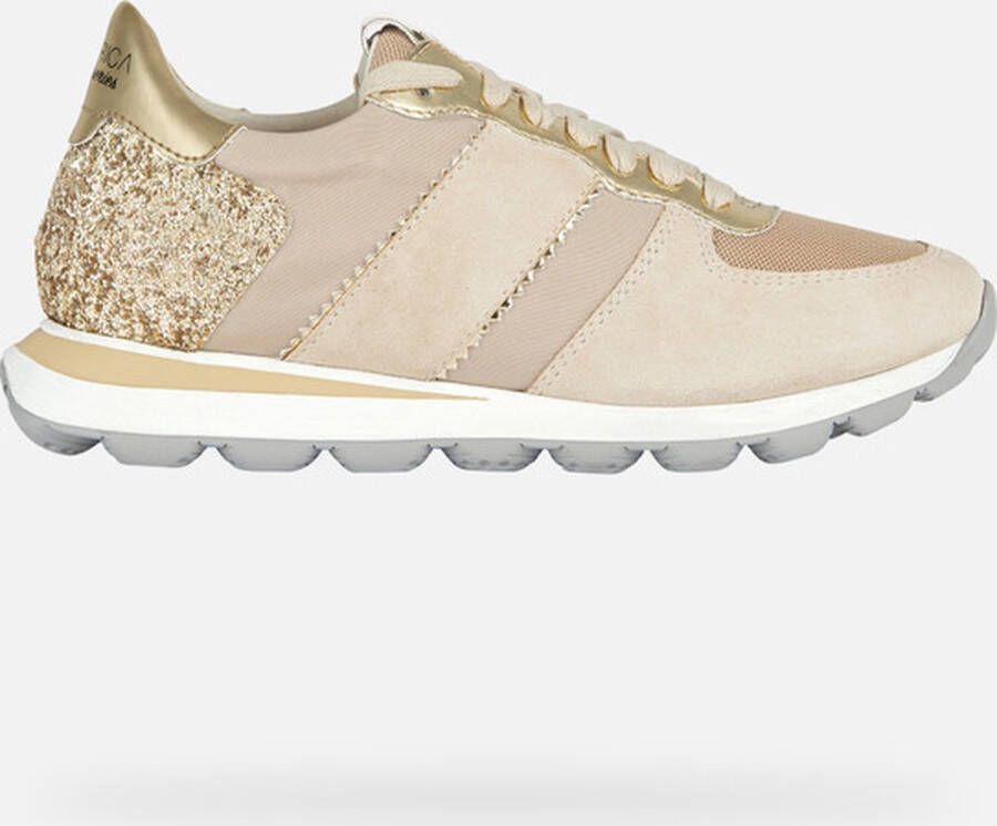 GEOX D SPHERICA VSERIES vrouwen Sneakers taupe goud