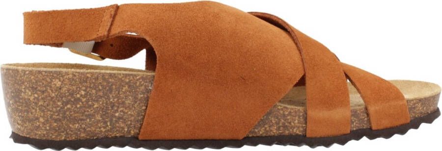 Geox Comfortabele platte sandalen voor vrouwen Brown Dames