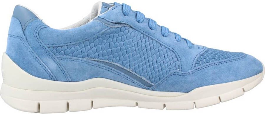 Geox Stijlvolle Ademende Sneakers voor Vrouwen Blue Dames