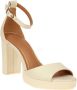 Geox Witte leren jurksandalen White Dames - Thumbnail 1