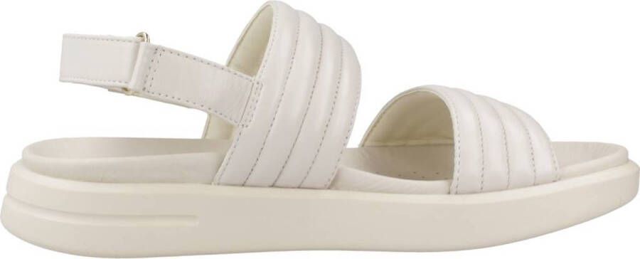 Geox Stijlvolle platte sandalen voor vrouwen White Dames