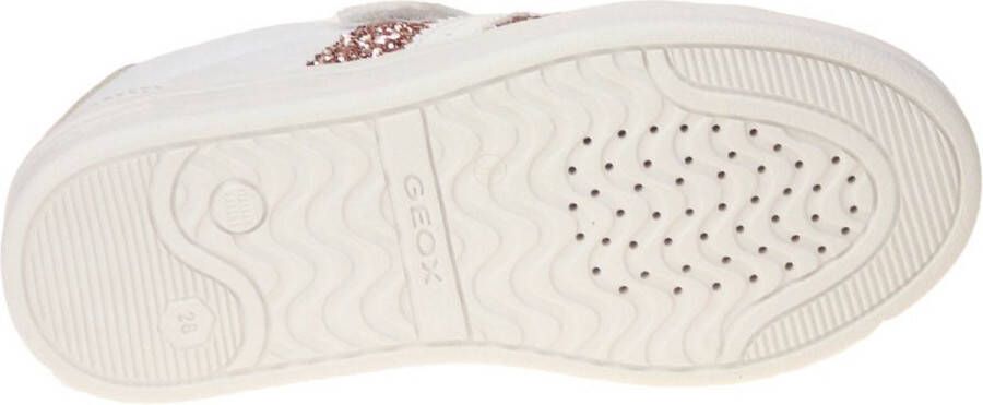 GEOX Djrock Wit-Rose Gouden Sneaker