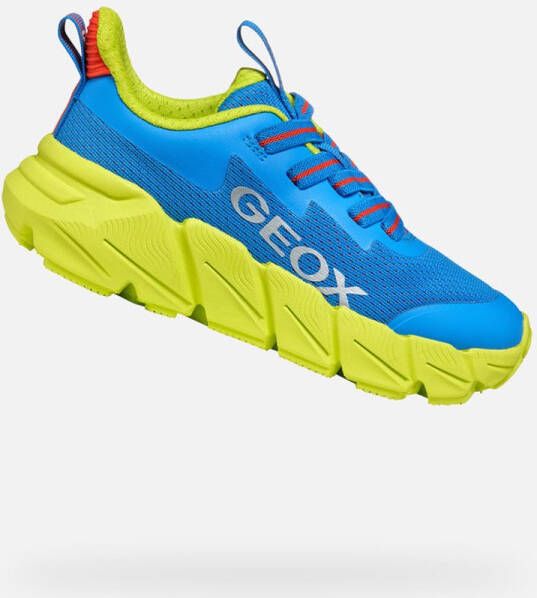 GEOX FLEXYPER FAST TIENERS Sneakers KONINGSBLAUW LIME