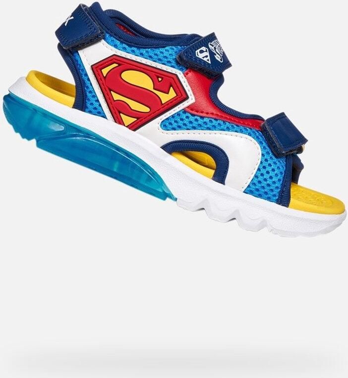 GEOX SANDAL CIBERDRON JONGENS LICHTBLAUW ROOD