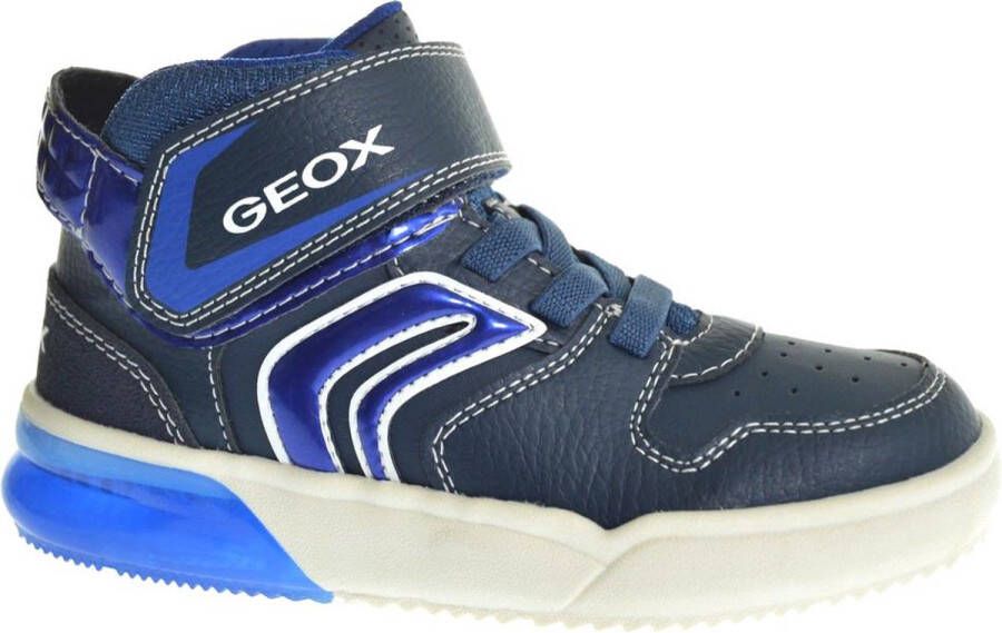 Geox J169VA Navy Royal Sneakers hoge sneakers