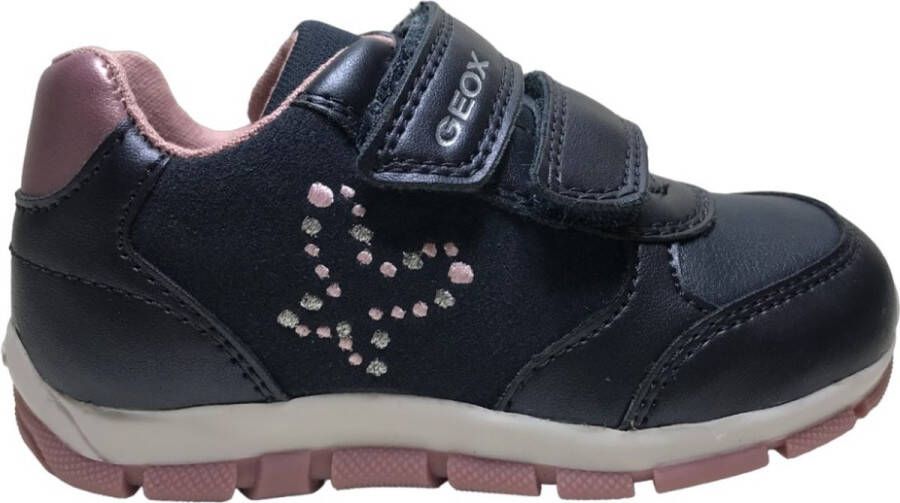 GEOX Heira velcro's sportieve vegan sneakers Navy