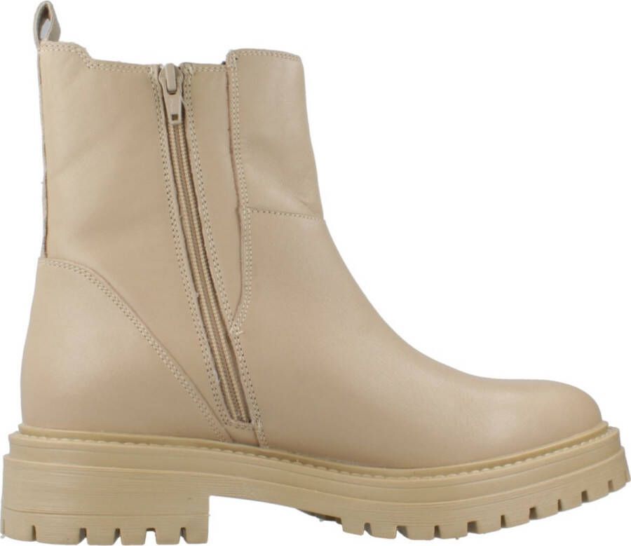 Geox Klassieke Chelsea Boots met Iridea Detail Beige Dames