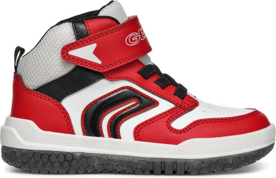 GEOX J BUZZERLIGHT BOY Unisex Sneakers RED WHITE