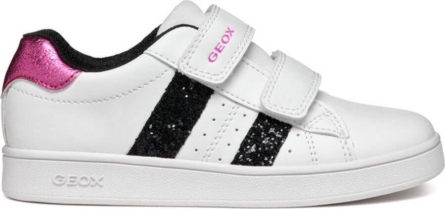 GEOX J ECLYPER GIRL Meisjes Sneakers WHITE BLACK