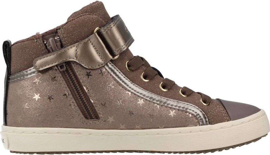 GEOX J kalispera sneakers grijs Imitatieleer Dames