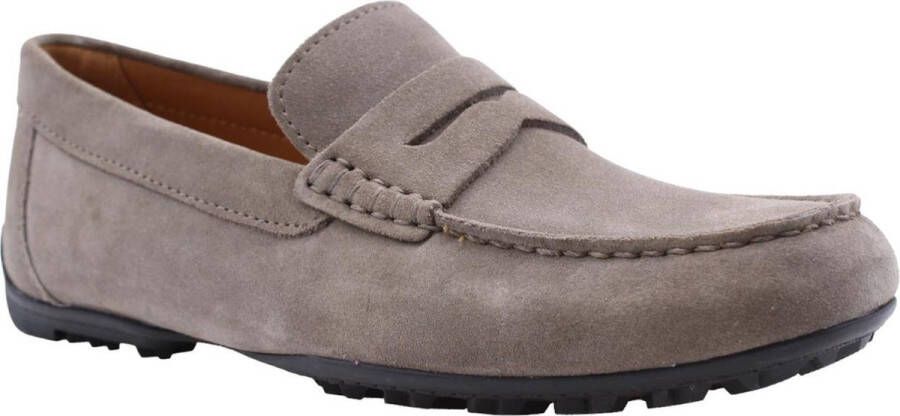 Geox Stijlvolle heren loafers voor dagelijks gebruik Gray Heren