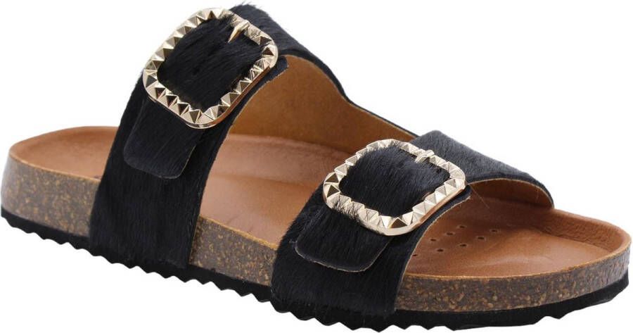 Geox Comfortabele Heren Slipper voor de Zomer Black Heren