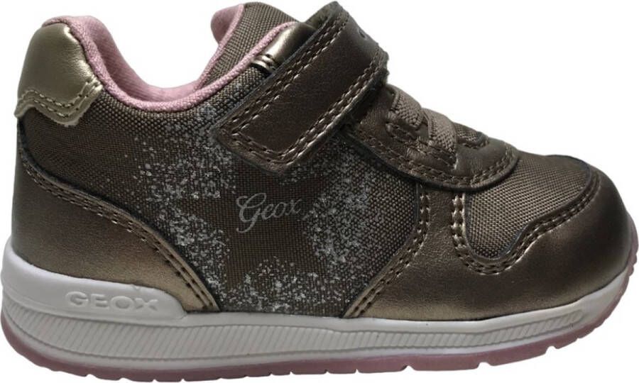 GEOX Rishon velcro elastiek sportieve sneakers Dk beige