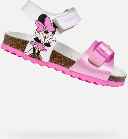 GEOX SANDAAL CHALKI PEUTERMEISJES Sandalen WIT ROZE