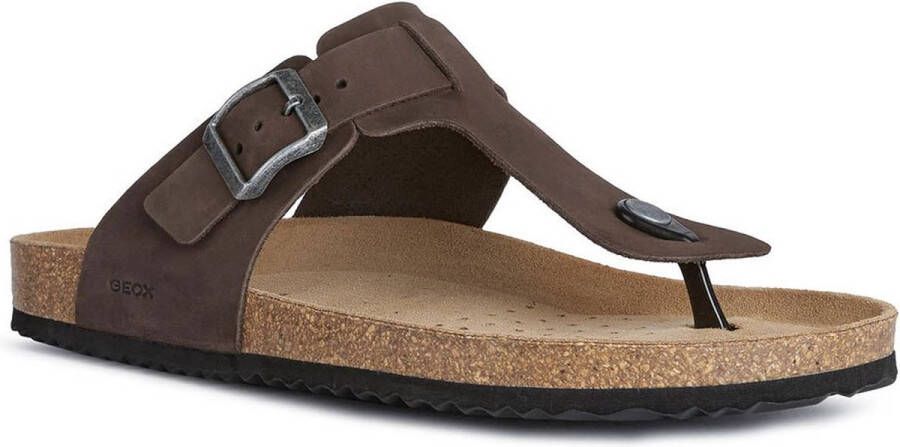 Geox Stijlvolle Slippers voor de Zomer Brown Heren