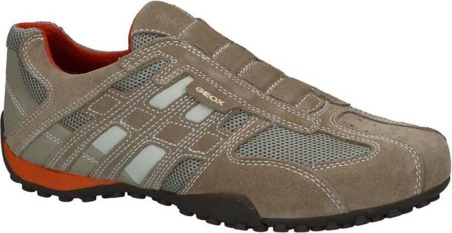 Geox Slip-on sneakers UOMO SNAKE Slipper vrijetijdsschoen met sierstiksels en speciale membraan