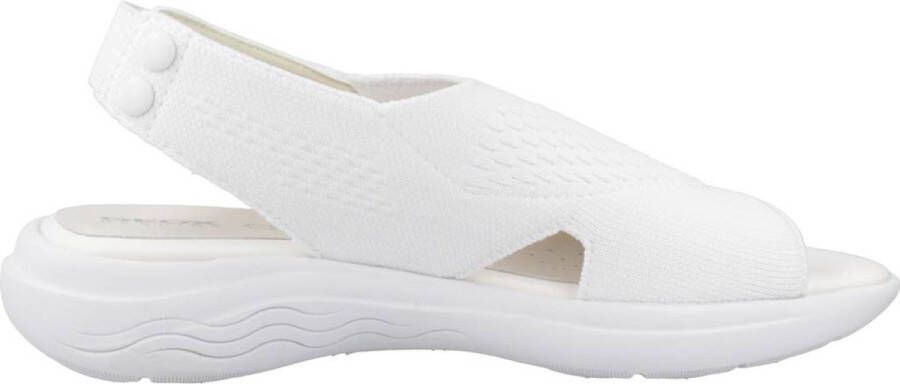 Geox Witte platte sandalen voor vrouwen White Dames