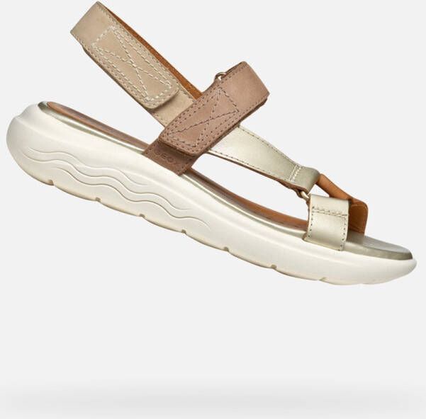 GEOX Spherica E w Sandalen Goud Vrouw