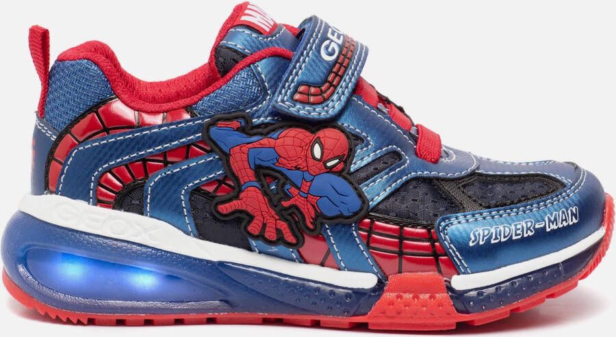 GEOX Spiderman sneakers blauw Imitatieleer 82221 Heren