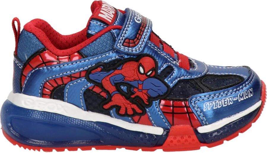 GEOX Spiderman sneakers blauw Imitatieleer 82221 Heren