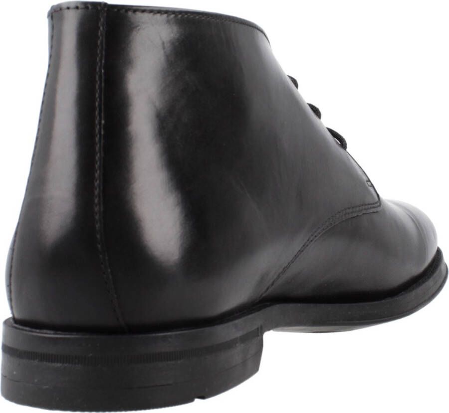 Geox Stijlvolle Lace-up Laarzen Black Heren