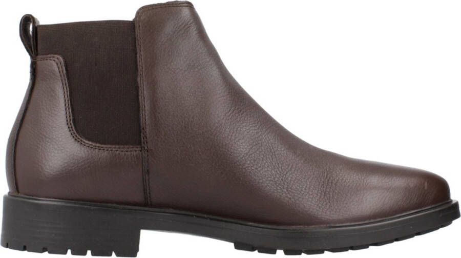 Geox Klassieke Chelsea Boots in Kapsian Stijl Brown Heren