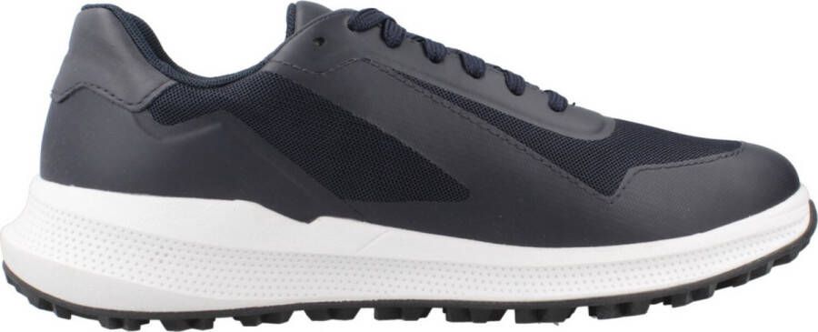 Geox Navy Blauwe Urban Sneakers Black Heren