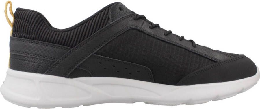 Geox Zwarte Sanzio Sneakers voor Mannen Black Heren