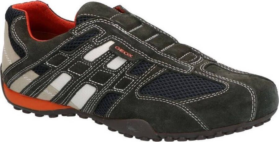 Geox Slip-on sneakers UOMO SNAKE Slipper vrijetijdsschoen met sierstiksels en speciale membraan