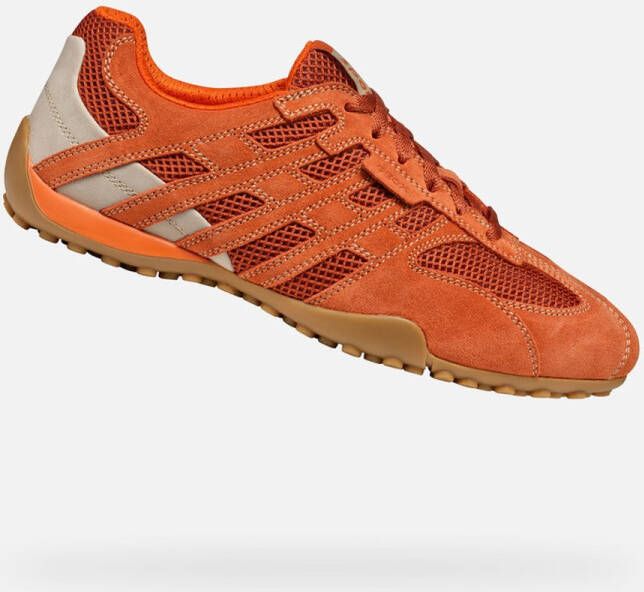 GEOX U Snake Original A Leren herentrainers U55MNA 02214 Orange