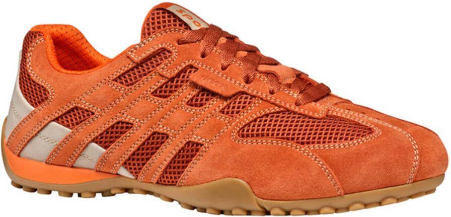 Geox Sneakers U SNAKE ORIGINAL veterschoen vrijetijdsschoen trekking sneaker met leren binnenzool