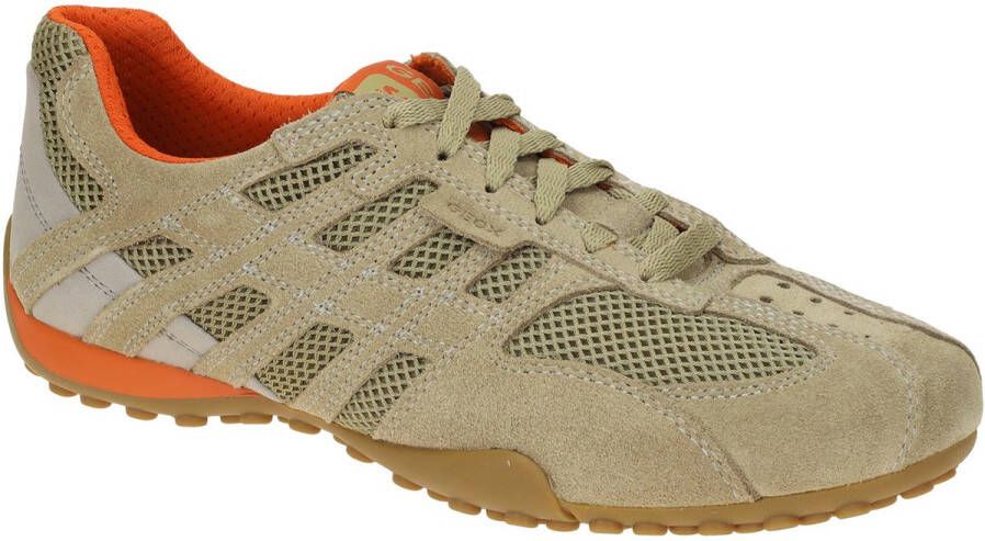 Geox Sneakers U SNAKE ORIGINAL veterschoen vrijetijdsschoen trekking sneaker met leren binnenzool