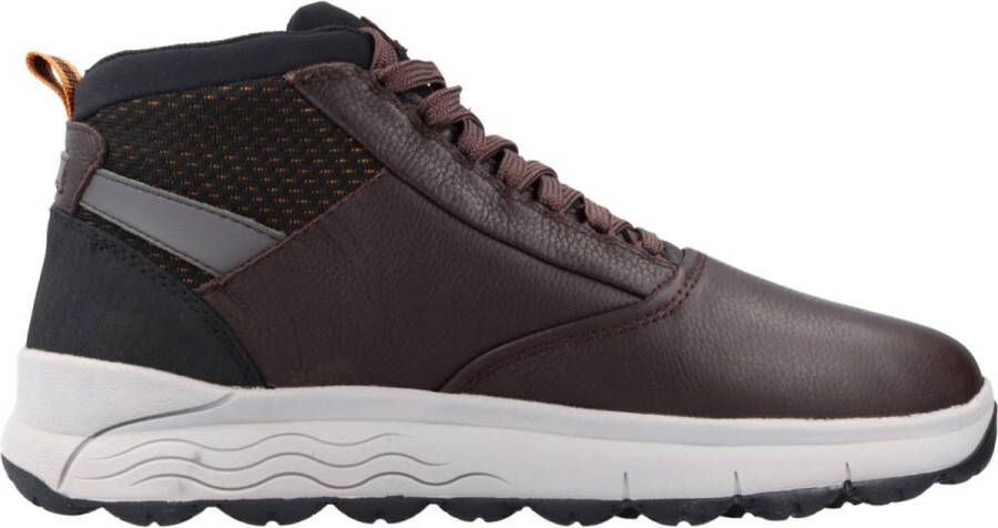 Geox Bruine casual herenlaarzen Brown Heren