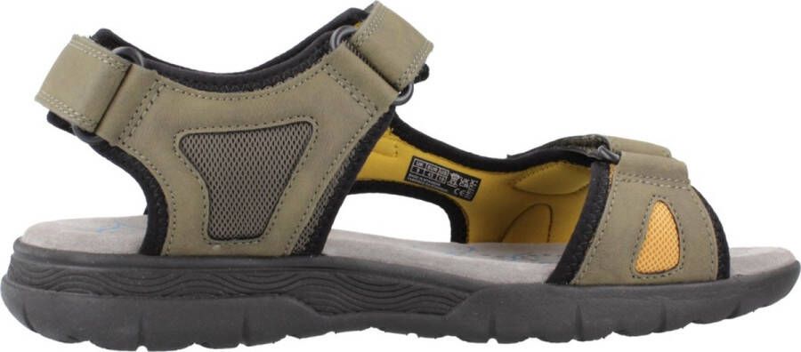 Geox Stijlvolle platte sandalen voor mannen Green Heren