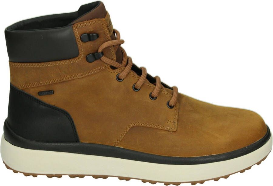 GEOX U36FZC Heren sneakersHeren veterschoenVrije tijd half-hoog Cognac