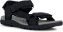 Geox Comfortabele platte sandalen voor mannen Black Heren - Thumbnail 1