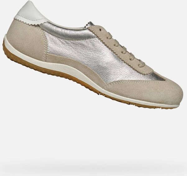 GEOX VEGA DAMES Sneakers LICHT TAUPE LICHTGOUD