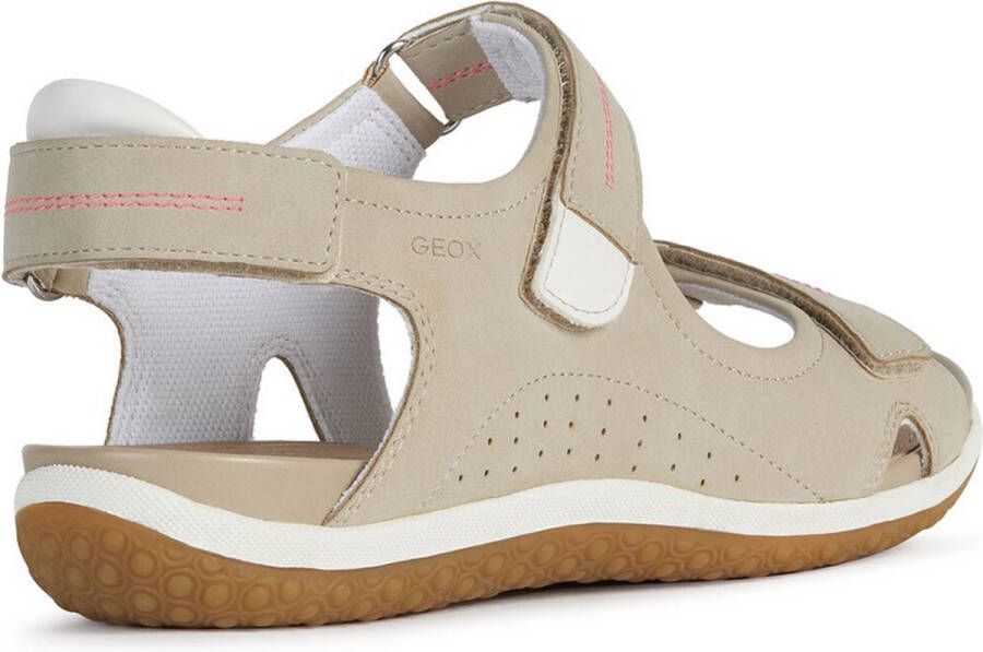 Geox Sandalen in taupe in glanzende look model 'VEGA' - Foto 6