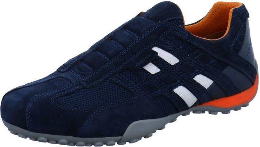 GEOX suede lederen instapper SNAKE navy - Foto 1