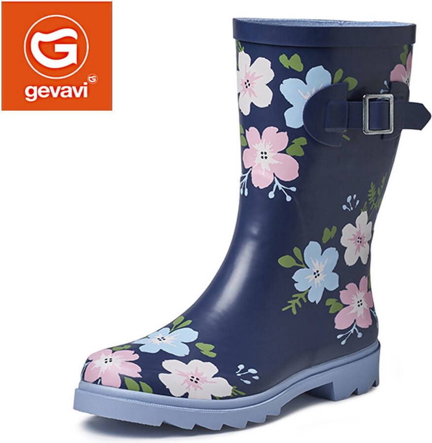 Gevavi Boots Lucy dameslaars rubber blauw